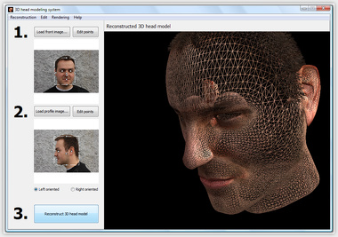 Automatická rekonštrukcia 3D modelu hlavy
